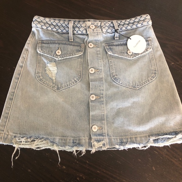TULAROSA MINI SKIRT SIZE 28 - Picture 4 of 14